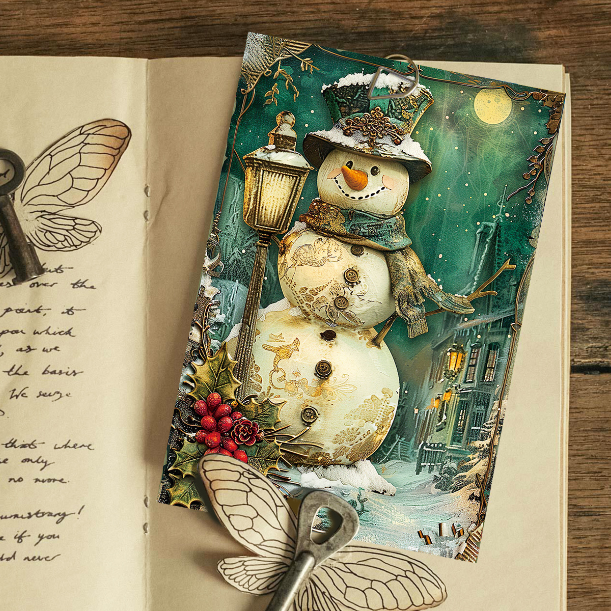 30pcs Vintage Christmas Green  - Art Craft Village 评论和价格