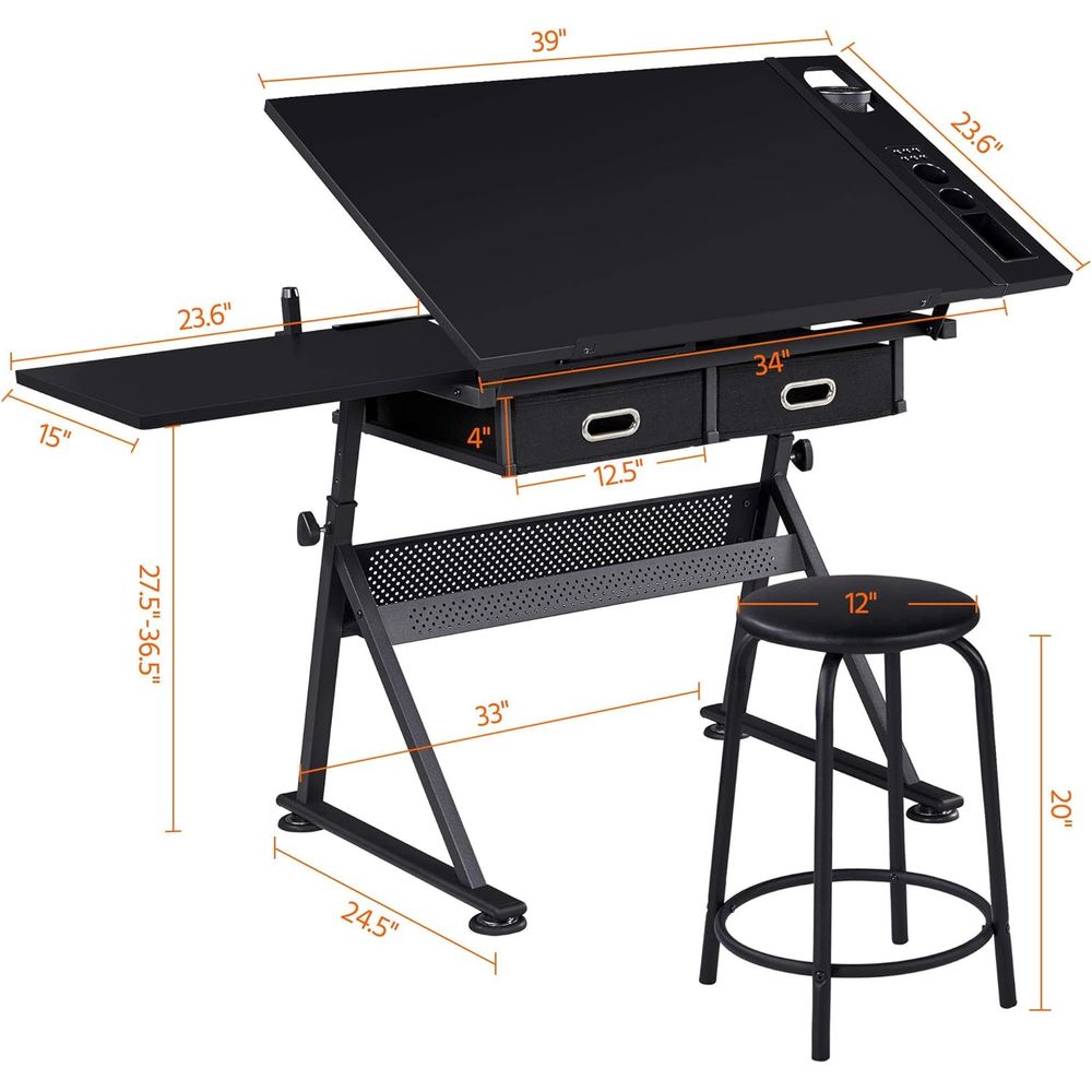 Drafting Table for Artists, He - Art & Craft Paper Ideas For Kids 评论和价格