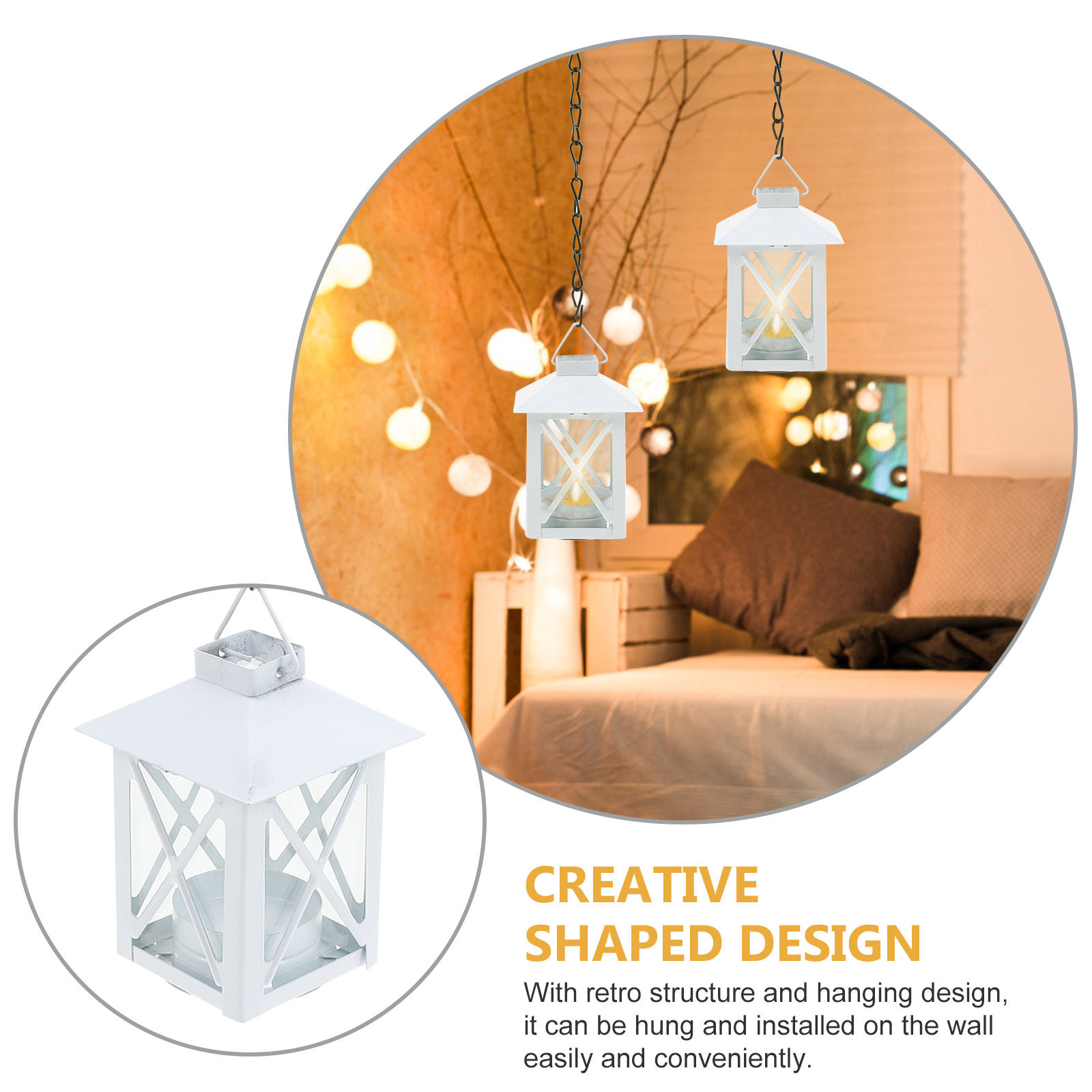 Iron Craft Hanging Stand Retro - Art Craft Decoration 评论和价格
