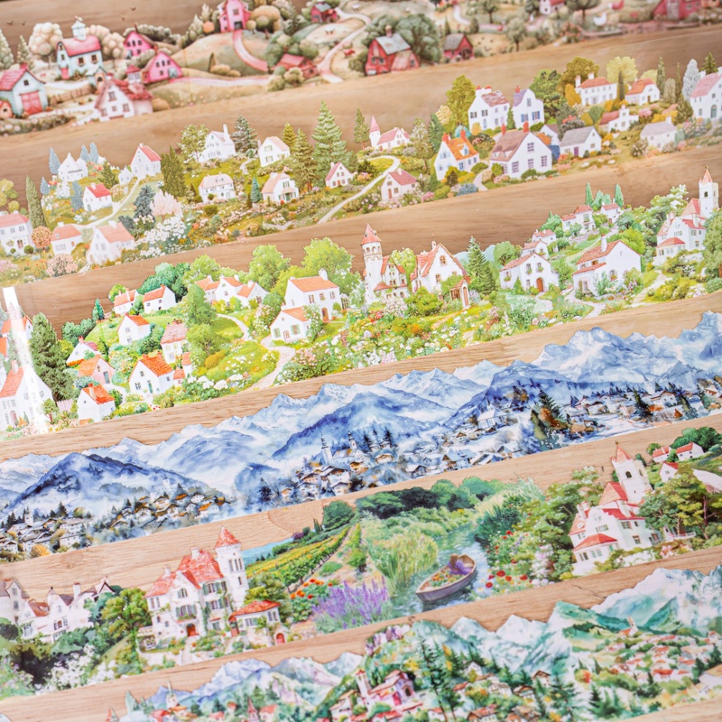 6 Rolls 6Cm×200Cm Village Them - Art Craft Village 评论和价格