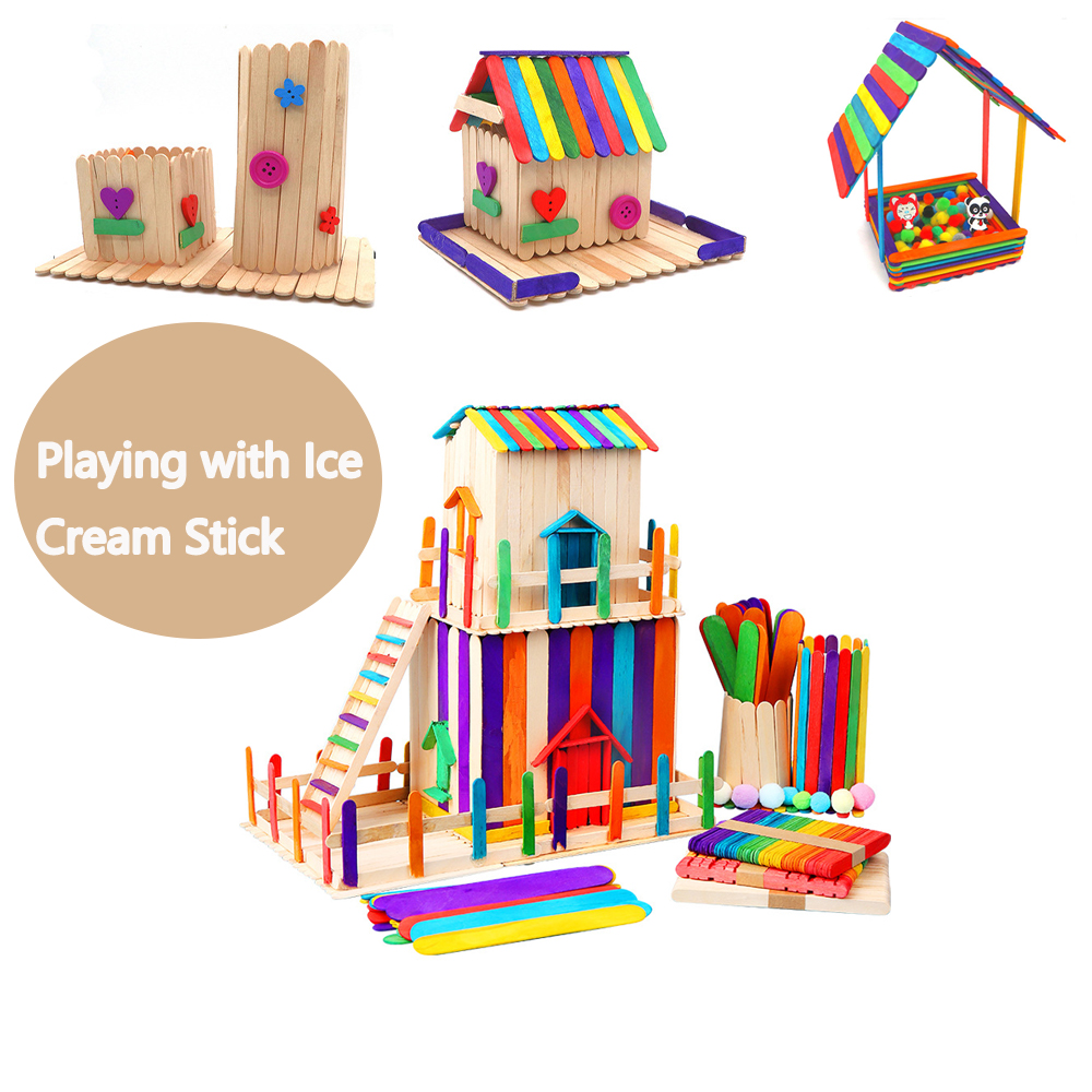 20/100/500Pcs Ice Cream Popsic - Art Craft Ice Cream 评论和价格