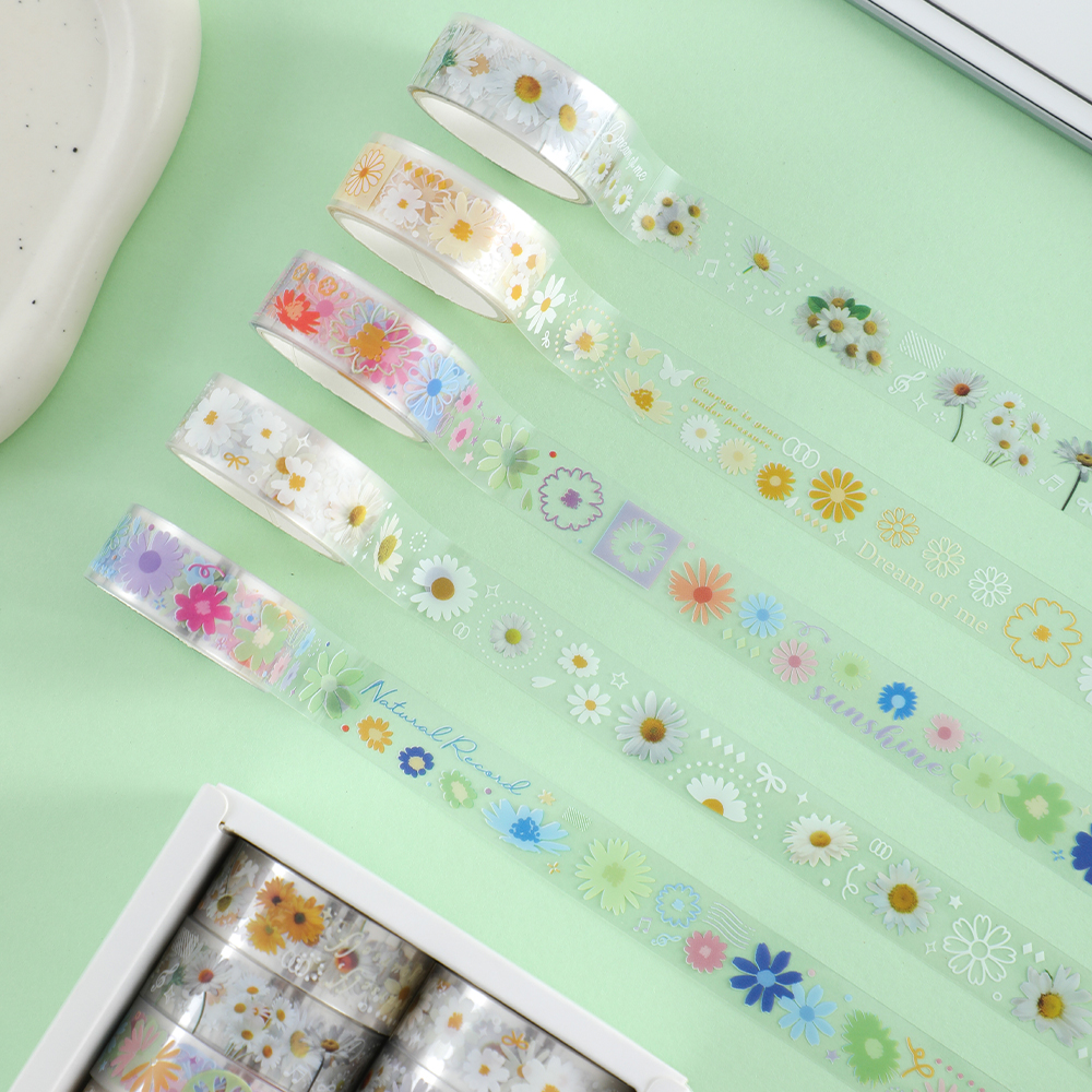 10 Rolls Daisy PET Masking Tap - Art Craft Decoration 评论和价格