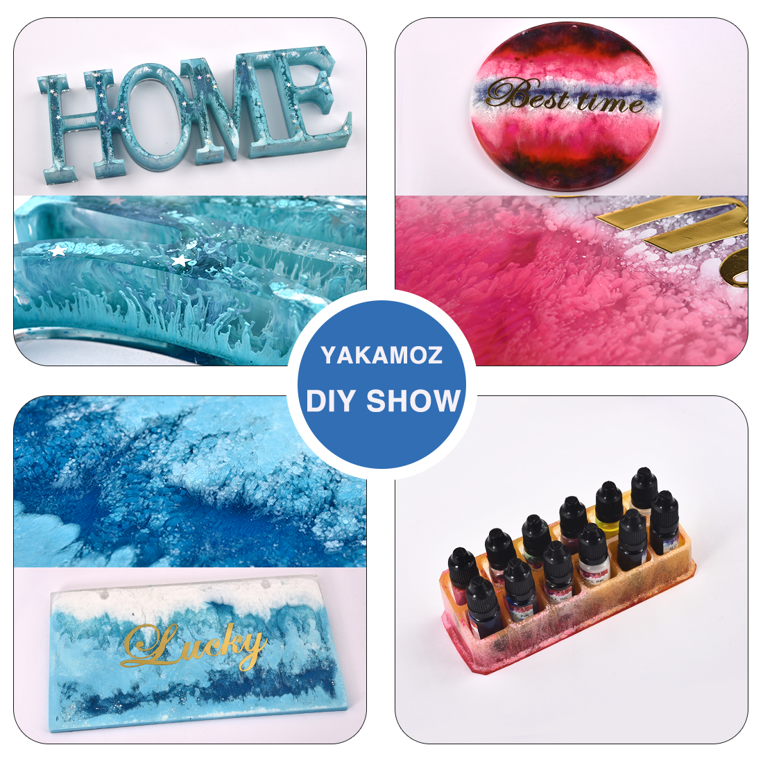 1 Set Resin Pigment Kit Art In - Alcohol Ink Set 评论和价格