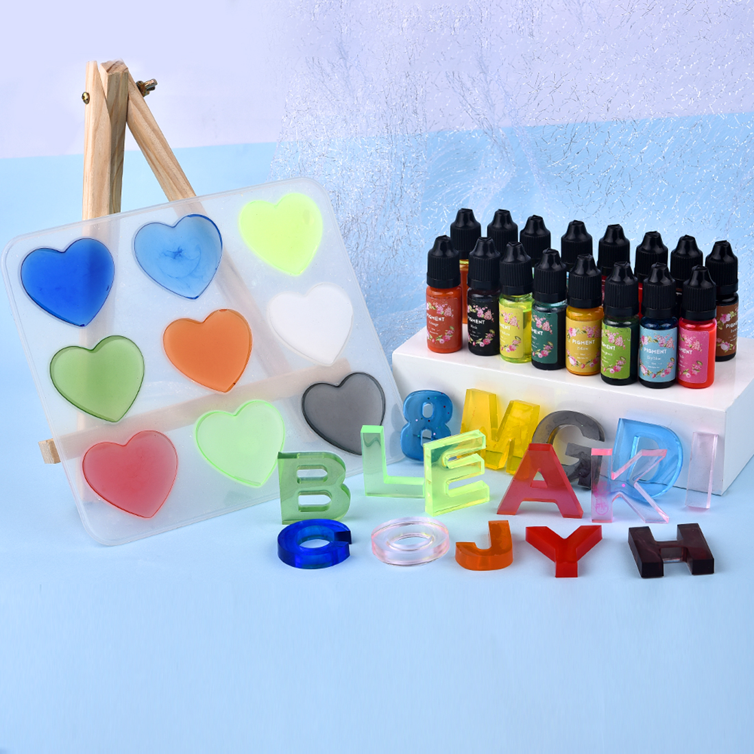 1 Set Resin Pigment Kit Art In - Alcohol Ink Set 评论和价格