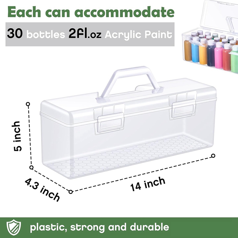 3 Pcs Paint Storage Box for 2  - Art Craft Organizer 评论和价格