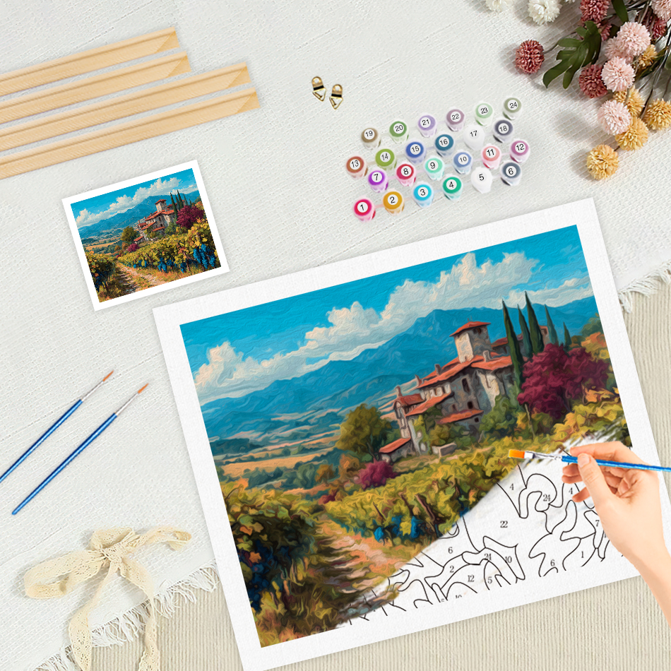 RUOPOTY Paint By Numbers Villa - Art Craft Village 评论和价格