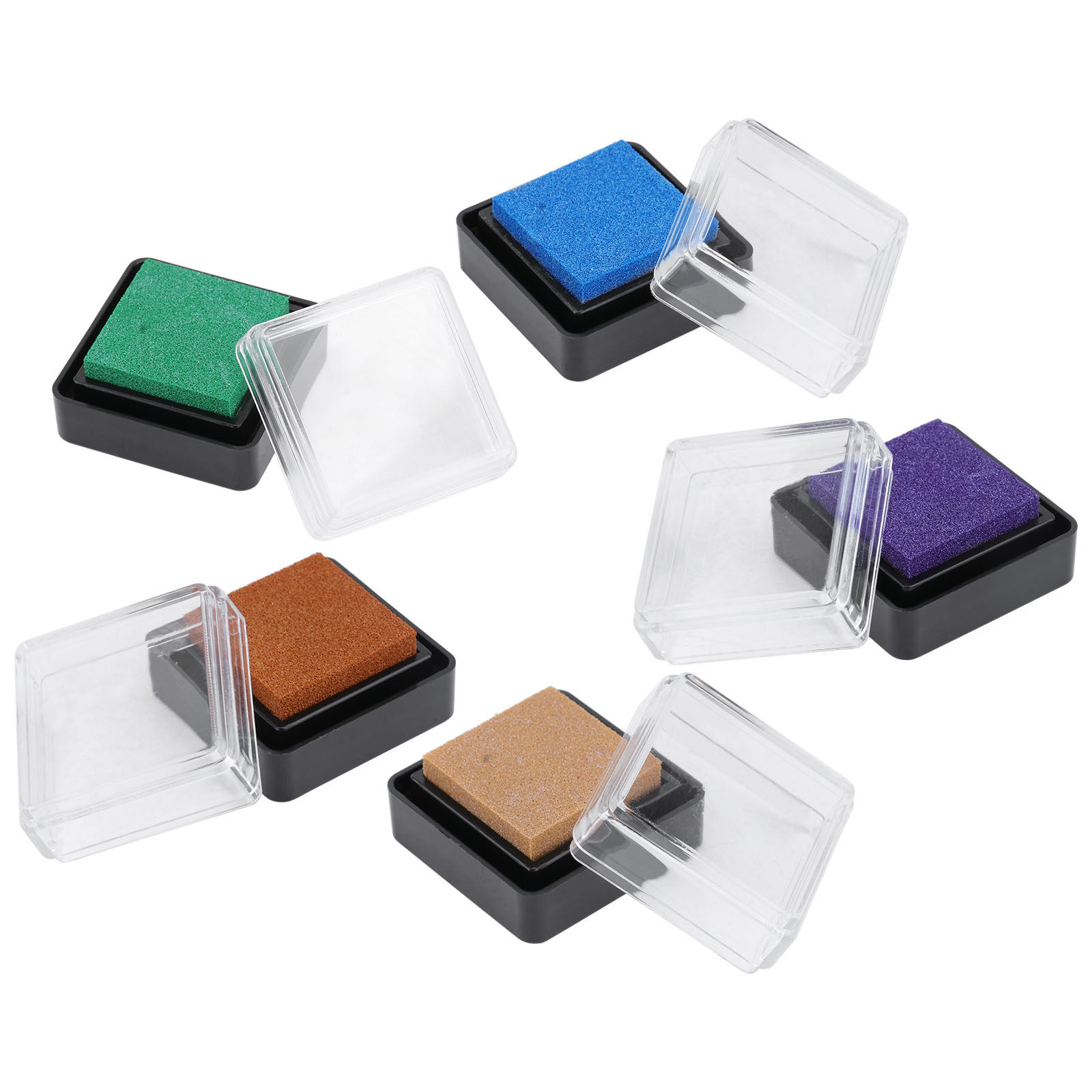 5Pcs Mini Ink Pads -Safe Quick - Art And Craft For Nursery 评论和价格
