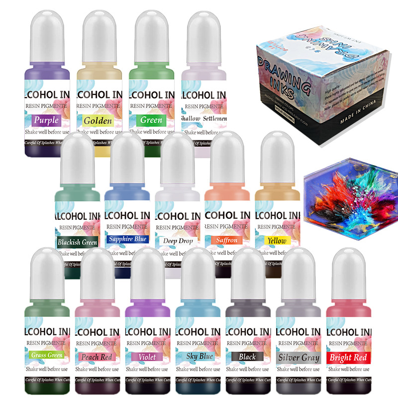 A Set Ink Alcohol Resin Pigmen - Alcohol Ink Set 评论和价格